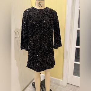 H&M Shimmering Black Sequin dress